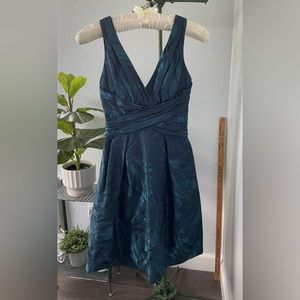 Vintage Saks 5th Avenue dress Abstract Blue - cocktail dress